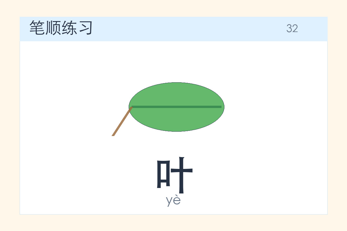 叶